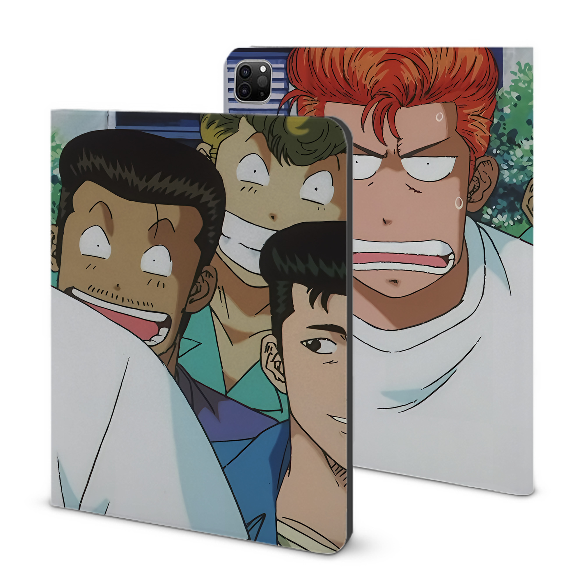 （画像用） SLAM DUNK／スラムダンク IPad ケース ブック型 PUレザー TPU 耐衝撃 軽量 薄型 ペン収納なし 全面保護 IPad 各モデル対応